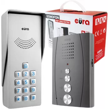 EURA ADP-38A3 ENTRA audio-deurintercom grafiet