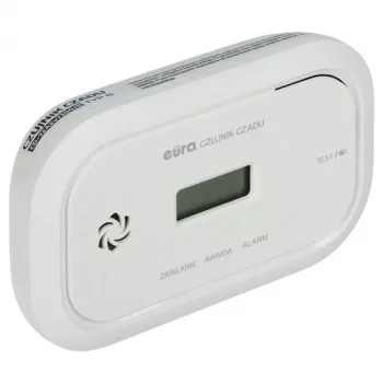 EURA CD-72A2/B koolmonoxidemelder met LCD-display, elektrochemische sensor, 85 dB alarm, EN 50291-1 gecertificeerd