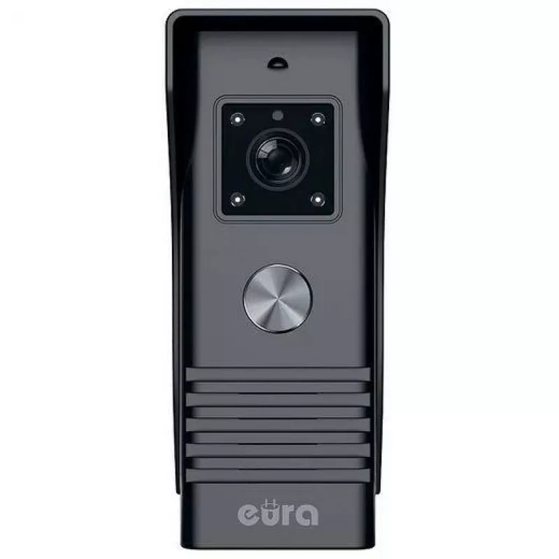 EURA VDP-45A3 ALPHA 7-inch kleuren video-deurintercom, zwart