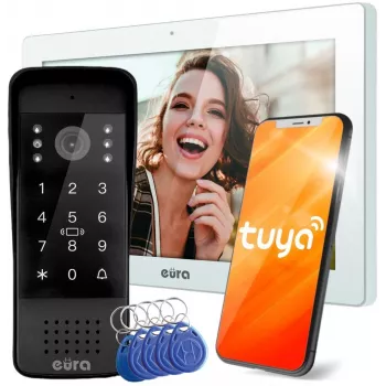EURA VDP-86A3 10 inch wit TUYA videodeurintercom