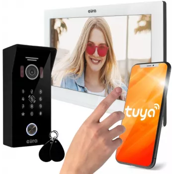 EURA VDP-99C5 video-deurintercom, 7-inch touchscreen, WiFi, RFID, Tuya, wit