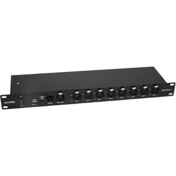 EUROLITE DMX Split 8X splitter 3-polig galvanisch gescheiden 19-inch rack 1HE
