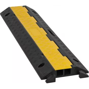 EUROLITE KB-2A kabelbrug 2-kanaals 98x24x4,5 cm zwart/geel draagvermogen 5000 kg