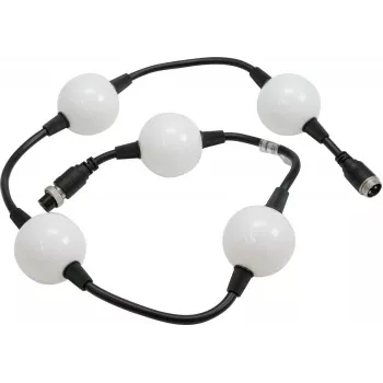 EUROLITE LED Pixel Ball 360° 1m MK2 – flexibele RGB pixelstreng, 5 segmenten, 24V DC