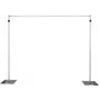 EUROLITE MCS-3148 mobiele gordijnstandaard, telescoop-aluminium, 2,5-4,8m breedte, 2,1-3,0m hoogte, 20kg draaglast