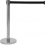 EUROLITE afzetband met zwarte band, RVS-palen, 2m 80702984