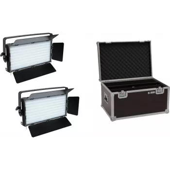 EUROLITE set 2x LED PLL-480 CW/WW paneel + case 20000676