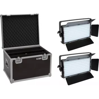 EUROLITE set 2x LED PLL-480 QCL paneel + case 20000932