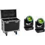 EUROLITE set 2x LED TMH-B120 Hypno moving-head beam + flightcase met wielen
