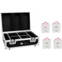 EUROLITE set 4x AKKU TL-3 TCL wit + Charging Case 20000650