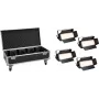 EUROLITE set 4x LED PLL-576 CW/WW paneel + case met wielen DMX 576 LEDs 3000-6000K