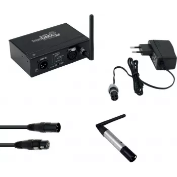 EUROLITE set freeDMX AP Wi-Fi interface + QuickDMX draadloze transmitter + DMX kabel 20000870