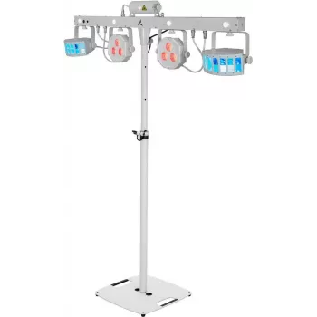 EUROLITE set LED KLS Laser Bar FX lichtset wit + BPS-2 luidsprekerstatief wit 20000920