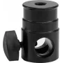 EUROLITE TV Spigot Adapter 16 mm met M10 schroefdraad – robuuste stalen adapter tot 15 kg