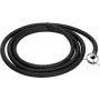 EUROLITE UAN-1 universele nevelmachine-adapter met slang, 40 mm uitlaat, 1 m flexibele slang, zwart 51702066