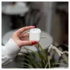 EVELATUS Apple AirPods Case EAC04 Wit - Siliconen Beschermhoes voor AirPods 1e en 2e generatie
