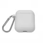 EVELATUS Apple AirPods Case EAC04 Wit - Siliconen Beschermhoes voor AirPods 1e en 2e generatie