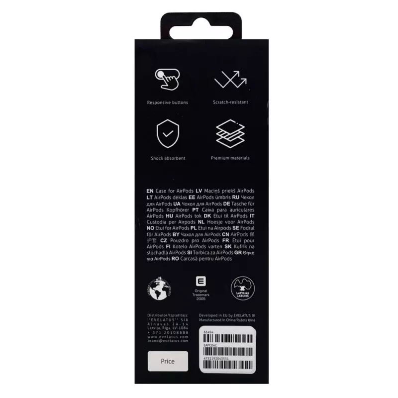Evelatus Apple AirPods Pro hoes EAC04 koraal