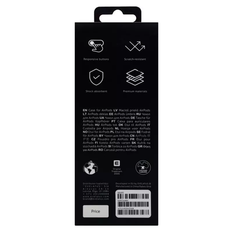 Evelatus Apple AirPods Pro Case EAC04 Wit