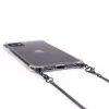 Evelatus Apple iPhone 11 Pro Max siliconen transparant met halsband TPU band spacegrijs