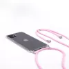 Evelatus Apple iPhone 11 Pro siliconen transparant hoesje met ketting TPU band transparant