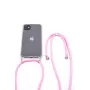 Evelatus Apple iPhone 11 Pro siliconen transparant hoesje met ketting TPU band transparant