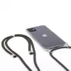 Evelatus Apple iPhone 11 siliconen transparant case met ketting TPU band transparant