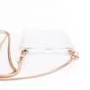Evelatus Apple iPhone 11 Siliconen Transparant met Halsband TPU Band Goud