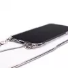 Evelatus Apple iPhone 11 Siliconen Transparant met Halsband TPU Band Zilver