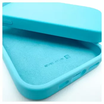 Evelatus Apple iPhone 12/12 Pro Premium Soft Touch siliconen hoesje hemelsblauw
