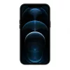 Evelatus Apple iPhone 12 Pro Max Echt Leren Hoesje met MagSafe Zwart