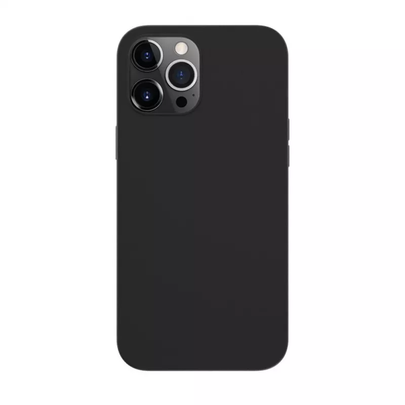 Evelatus Apple iPhone 12 Pro Max Echt Leren Hoesje met MagSafe Zwart