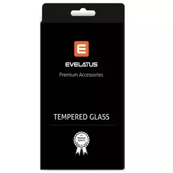 Evelatus Apple iPhone 13 / 13 Pro 0,33 mm vlak helder gehard glas schermbescherming met Japanse lijm & antistatische coating