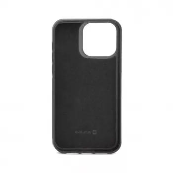 Evelatus Apple iPhone 14 Pro Max multifunctionele portemonnee polsband leren hoesje zwart