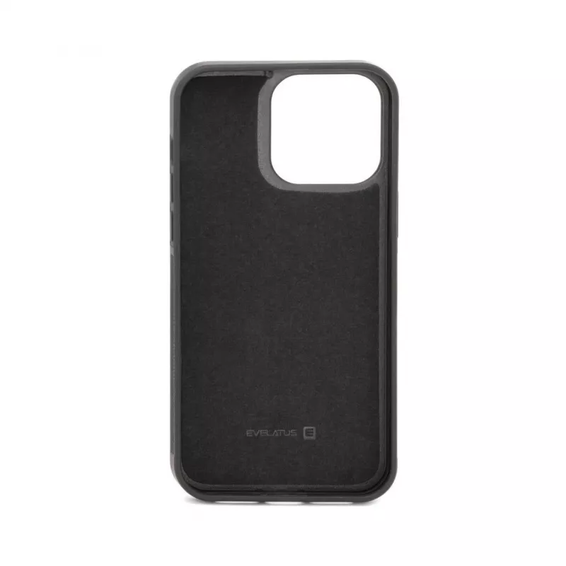Evelatus Apple iPhone 14 Pro Max multifunctionele portemonnee polsband leren hoesje zwart