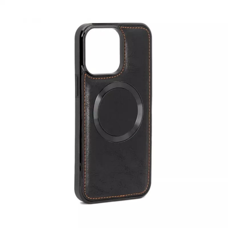 Evelatus Apple iPhone 14 Pro Max multifunctionele portemonnee polsband leren hoesje zwart