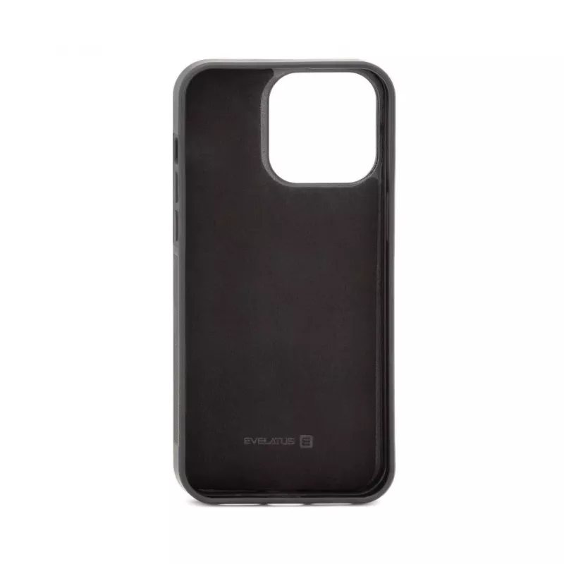 Evelatus Apple iPhone 15 Pro Magnet Zip Pocket Case Zipper Design Zwart
