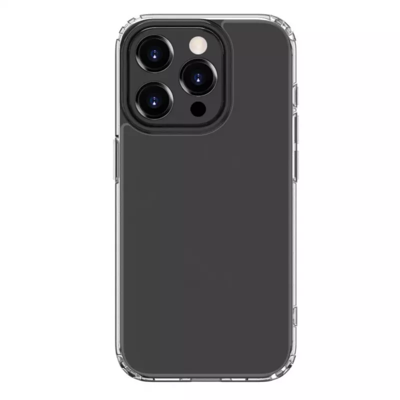 Evelatus Apple iPhone 15 Pro militair schokbestendige siliconenhoes TPU transparant