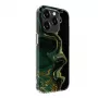 Evelatus Apple iPhone 15 Pro PC-hoesje Custom Print Marble Dark Green