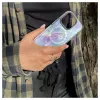 Evelatus Apple iPhone 15 Pro PC+TPU hoes met MagSafe – marmer paars