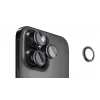 Evelatus Apple iPhone 16 Pro / 16 Pro Max camera-lensbescherming Armor Black Titanium