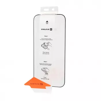 Evelatus Flip Glass Magic Easy Install screenprotector voor Apple iPhone 18 Pro, zwart, zonder retailverpakking