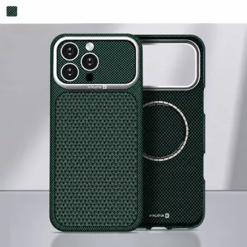 Evelatus Apple iPhone 18 Pro Max Carbon Premium Edition MagSafe-hoesje groen