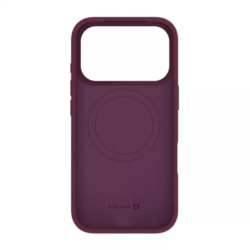 Evelatus Apple iPhone 18 Pro Premium MagSafe Soft Touch-silicone hoesje bordeaux