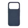 Evelatus Apple iPhone 18 Pro Premium MagSafe Soft Touch Siliconenhoes Donkerblauw