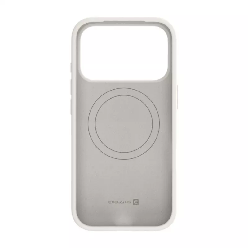 Evelatus Apple iPhone 18 Pro Premium MagSafe Soft Touch Siliconenhoes Zilver