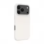 Evelatus Apple iPhone 18 Pro Premium MagSafe Soft Touch Siliconenhoes Zilver
