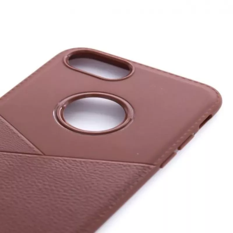 Evelatus Apple iPhone 7/8/SE 2020/SE 2022 Siliconen Achterkant Hoesje Phanton Brown