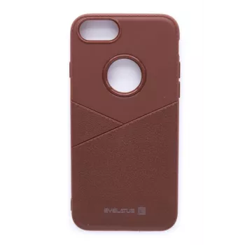 Evelatus Apple iPhone 7/8/SE 2020/SE 2022 Siliconen Achterkant Hoesje Phanton Brown