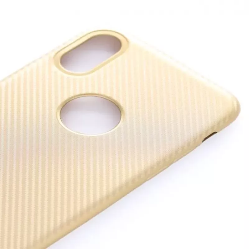 Evelatus Apple iPhone X carbon goud backcover